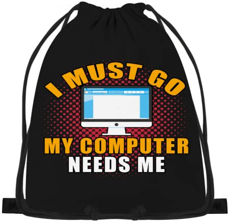 874 Turnbeutel, Lustiger Geek-Nerd-Computerliebhaber Rucksack Mit Kordelzug Sportbeutel Personalisierte Stoff Beutel Für Reisen Schwimmen 36X42Cm