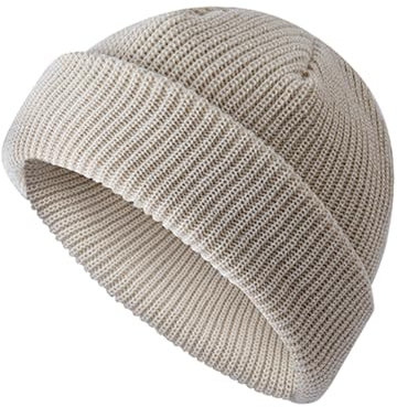 OneChance Beanie Mütze für Herren und Damen,Warme Winter Mütze,Weiche Strickmütze,Unisex Strickmütze für Winter und Herbst Beige