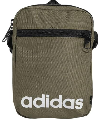 adidas Unisex Essentials Organizer, Olive strata/White, One Size