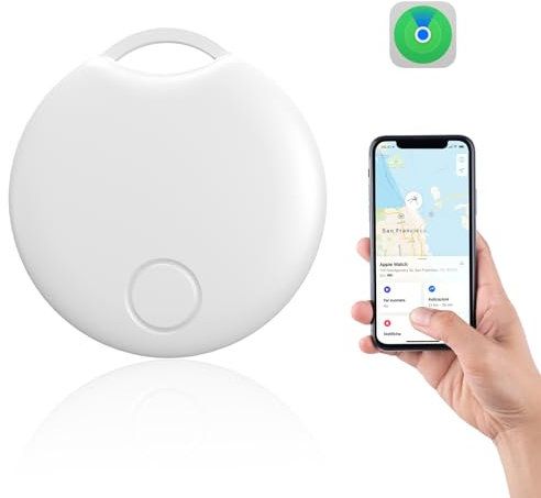 Localizzatore, Smart Chiavi Tracker per iOS con Tracciabilità Mondiale, Localizzazione Compatibile per iPhone Trova il mio, Localizzatore per Portafogli Borse Bambini