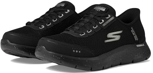 Skechers Tenis Go Walk Flex para Hombre, Negro y Blanco, 41 EU