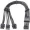 iHaospace 12VHPWR Cablemod PCI-E 5.0 16-Pin auf 3X 8-Pin Stromkabel 600W Type-A ATX3.0 pcie 5.0 auf 3x8 pin Kompatibel mit Corsair Cooler Master Netzteil GPU 3090Ti 4070Ti 4080 4090