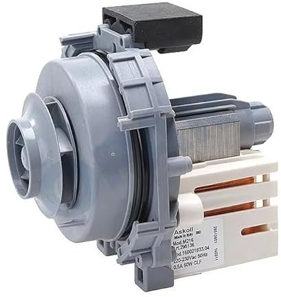 FIGEVIDA Motore Pompa CODICE 256523 - C00256523 C00302800 C00303737 MOTOPOMPA Lavaggio Compatibile per per LAVASTOVIGLIE INDESIT ARISTON - Pompa SINCRONA + Guarnizione -