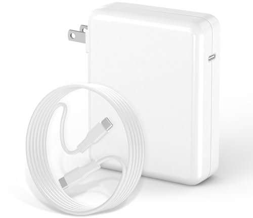 Ladegerät für Mac Book Pro 140W USB-C Power Adapter, kompatibel mit MacBook Pro 16, 15, 14, 13 Zoll, MacBook Air 13 Zoll, iPad Pro 2024/2023/2022/2011/2020, M1 M2 M3, inklusive 2 m USB C auf C Kabel