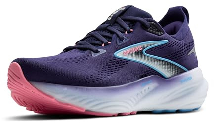 Brooks Women’s Glycerin 22 Neutral Running Shoe, Blue Ribbon/Peacoat/Dianthus, 4 UK