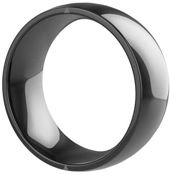 KSGSFSA Smart Ring for Ios Android NFC Omni Sensing Technologie Tragbarer Smart Ring Männer Frauen Keramik Ring(12#)