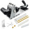 Savieva Pocket Hole Jig Kit 12-33MM with Dual Column Jig, Face Clamp, HSS Drill Bit, Depth Setting Collar & Removable Vacuum Adapter