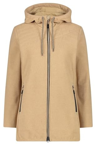 CMP Damen Giacca Da Donna in Pile Knit Tech Con Cappuccio Fisso Jacke