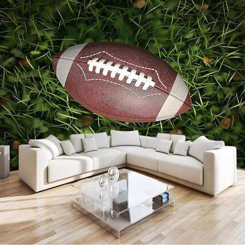 Art Fototapete American Football Rasen 200x140 cm Vlies Tapeten 3D Effekt Moderne Wandtapete Wohnzimmer Schlafzimmer Wandbilder Wand
