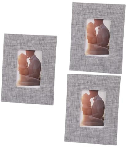 Cabilock 3st Fotoalbum Aus Leinen 6 Zoll Bilderbuch Album Für Fotos Fotoalben Selber Machen Familien Fotoalbum Fotobuch Abschlussalbum Diy Handgemachtes Diy- Pvc Grey