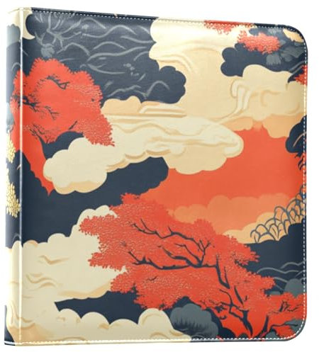Fotoalbum im japanischen Stil mit Bergszene für Fotos, selbstklebende Seiten, College-Fotoalbum, Familienfotoalbum, 15,2 x 20,3 cm