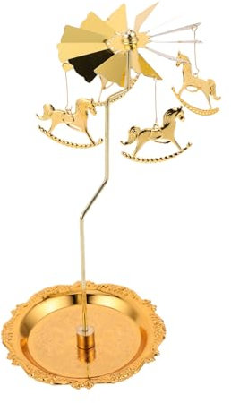 RORPOIR Drehbarer Kerzenständer Aus Rotierendes Tisch-Set Für Kerzen Teelichter Dekorativ Für Heime Feiern Romantische Anlässe