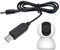 Câble USB jusqu'à 12 V - Démarreur CC - Booster de tension USB - Câble de charge de 5 V à 12 V - Adaptateur d'alimentation pour routeur - Niveau USB CC général - Câble convertisseur de charge USB pour