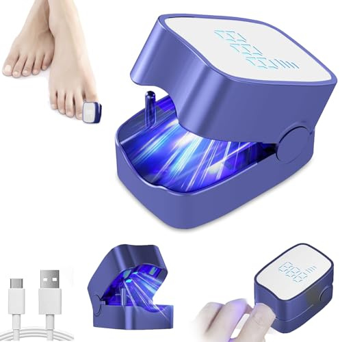SanFangyue Nail Fungus Laser Treatment Device, 940nm Infrared & 500nm Blue Light for Fast-Acting Fungal Nail Care, Portable & Rechargeable Home Use (Blue)