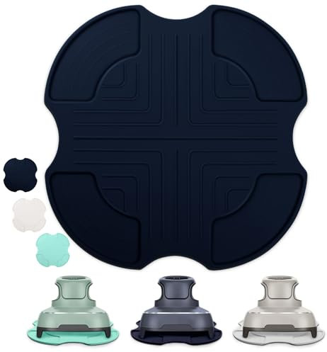 Air Fryer Silicone Trivets Mat Compatible with Ninja Crispi, Silicone Heat-Resistant Mats (Blue)