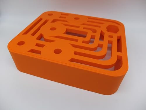 Halter Aufsteller für Kenwood Chef Reibe Raspel für 6 Aufsätze Art Deco Stil (Orange)