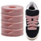 Cordeaux Épais pour Adidas Campus 00s, Pack de 2 Paires Lacs Plat Large de 15mm, Lacs de Remplacement pour Sneakers - Rose