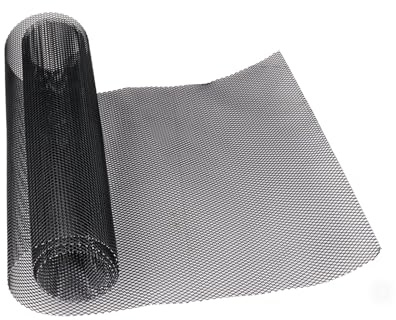 SuQurtom Car Grill Mesh 100 x 33cm, Universal Aluminium Mesh Grille with 3x6mm Rhombic Holes for Radiator Grilles, Bumper Vehicle Openings Body & Hood Vents, Rustproof Automotive Body Kit Styling