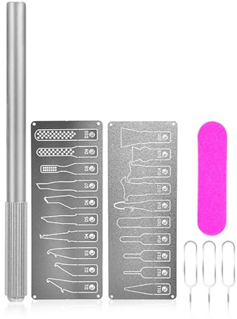 Heavy Duty Glues Scrapers Removers with Card Pin Rosted Strips for Efficient CPU Delidding and Electronic Device Repairs CPU Chip Glues Removal Tool Set