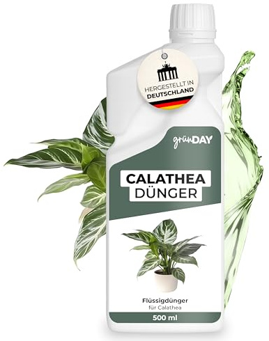 Calathea-Dünger 500 ml – Flüssiger mineralischer NPK Dünger mit Spurennährstoffen für Korbmaranten – Für gleichmäßige Blattentwicklung & vitalen Wuchs – Konzentrat für ca. 100 L Gießwasser