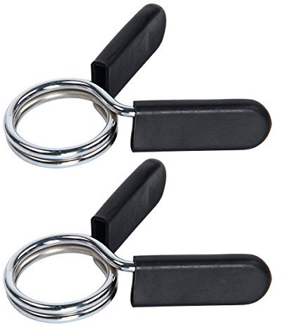 Par de pinzas de muelle Latinaric para pesas con empuñadura de goma de 25 mm, 28 mm, 30 mm y 50 mm