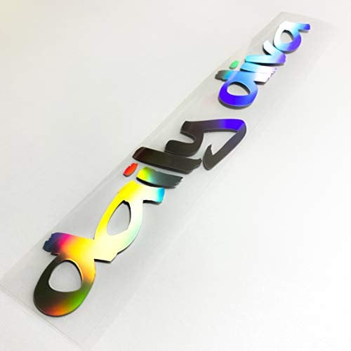1A Style Sticker Daily Diva Aufkleber Glitzerfolie Hologramm Vinyl Glitzer Regenbogenfolie Tuningsticker Frontscheibenaufkleber