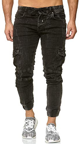 Redbridge Herren Jogger Denim Jeanshose Cargo Hose Narrow Leg Jeans