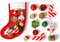 Highland Farms Select Weihnachtsstrumpf, Katzenspielzeug, gefüllt, 12 Packungen