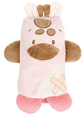 Nattou Doudou d'Activité Girafe, Buddiezzz, 22 x 18 x 9 cm, Rose