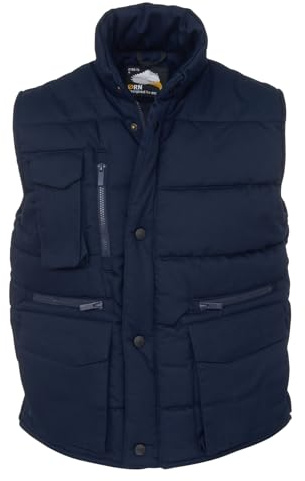ORN International, Eider Bodywarmer, Mens Workwear Gilet, Padded, with Full front zip and Studded Storm, High Quality and Comfortable, Multiple Easy-Access Pockets, Vibrant Range, Universal Sizes