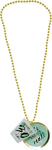 Pavilion Gift Company 30th Birthday Shot Glass Necklace, 1.75 Oz, Green