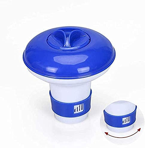 Chlordosierschwimmer, Dosier Chemikalienschwimmer, Dosierschwimmer Schwimmender Chlorspender, chemischer Chlor-Brom-Schwimmer, für Schwimmbad, Whirlpool, Spa, 13 x 13,5cm, für bis zu 250g Kapazität