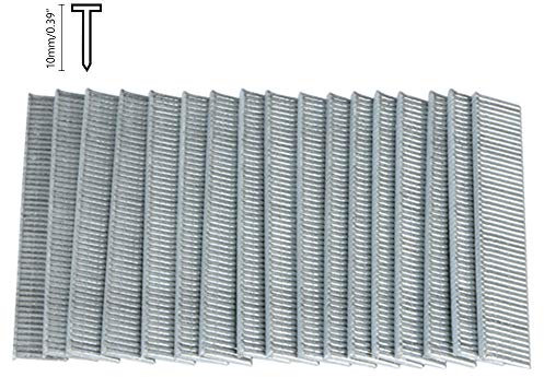 5000 NUZAMAS T Shape Outdoor Rated Staples - 10mm x 1.2mm - Strong & Sharp Heavy Duty Staple Gun, Stapler Refill Pack, framing, Woodworking