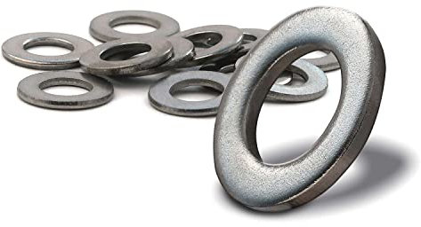 PROTECH 10 Stück Unterlegscheiben M22 Edelstahl rostfreier A2 V2A Innendurchmesser 23mm Außendurchmesser 39mm Beilagscheiben Scheiben DIN 125 A U-Scheiben