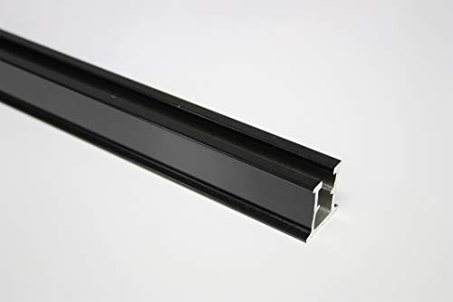 Tradesignz Medium Aluminium Sign Fix Channel - Black (Sizes 300-900mm) + UHB Tape (900mm)