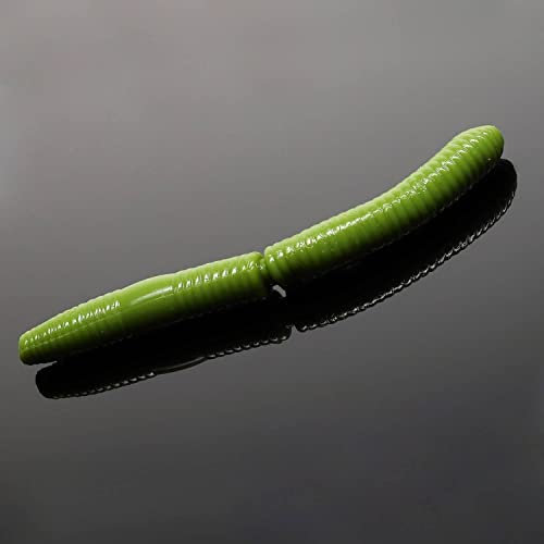 Libra Lures Fatty D´Worm 6,5cm - Olive - 10Stück | Creaturebait