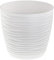SPARKLE PLANTS Sahara Large White Plant Pot, 7 Sizes, 8 Colours - Large Plant Pots with Drainage Holes and Matching Saucer - Modern Decorative Round Flower Pot (27 cm)