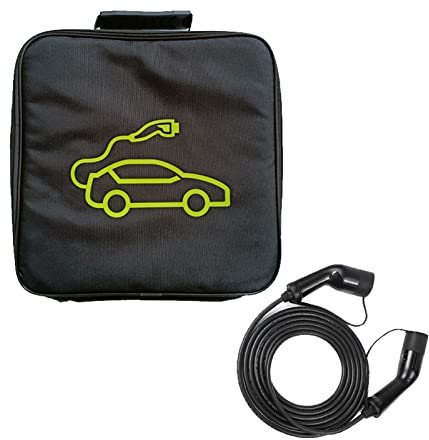 DIYARTS EV Charging Cable Bag, Cable Storage Carry Bag, EV Charger Organiser, Jumper Cable Bag, Portable Fire Resistant for Electric Vehicle Charger Plugs Sockets Charging Equipment Container Storage