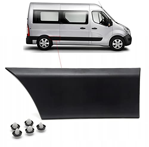 MKAREPART Rechter Kotflügel-Seitenabdeckung Zierleiste Zierleiste für kurzes Chassis L2 Model Master MK3, Movano B MK2, NV400 10-on 768F30006R (hinten rechts)