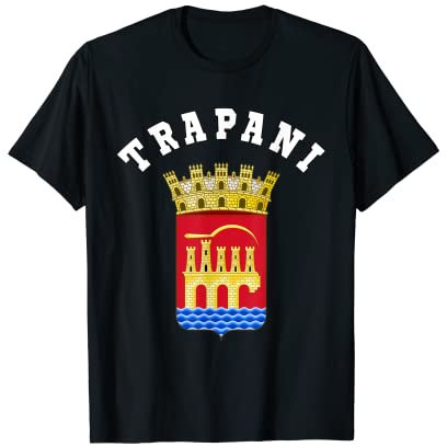 Trapani Stemma Maglia Bandiera Calcio Maglietta