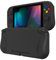 PlayVital ZealProtect Hülle für Nintendo Switch Lite, Case Hülle Schutzhülle Tasche Zubehör, Ergonomische Grip Joycon mit Schutzfolie&Joystick-/Tasten-Kappen für Nintendo Switch Lite(Schwarz)