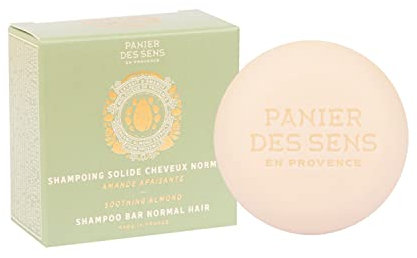 Panier des Sens Festes Shampoo Trockenes Haar Honig - Made in France - Haarshampoo damen und Männer 75g - Shampoo ohne sulfate parabene und silikone (Mandel)