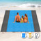 Henrycares Stranddecke Super Groß 275cm x 300cm für Strandurlaub Reisen Camping, Leicht und Tragbar, Schnelltrocknend Sandfrei und Wasserdicht - Blau