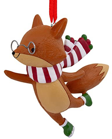 Hallmark Schlittschuhlaufen, Fuchs, Weihnachtsdekoration