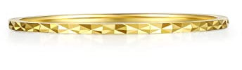 18K 750 Gold Einfach Ring Größe 50(15.9)-62(19.7) Mit Geschenk-Box für für Unisex Frauen Männer Teens Mädchen Jungen Paar Jahrestag Geburtstag ZHOU LIU FU (50(15.9))
