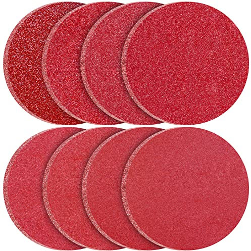 KONGMING 80 Pezzi Dischi Abrasivi 150mm Grana 40 60 80 120 180 240 320 400 per Levigatrice Rotorbitale
