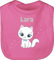 Baby Lätzchen - Süße Katze Katzen Katzenmotiv Cat Cats - Unisize - Pink - katzenmotiven katzenliebhaberin katzenbesitzerin katzenliebhaber für katzenfreunde katzenfreund personalisierte name