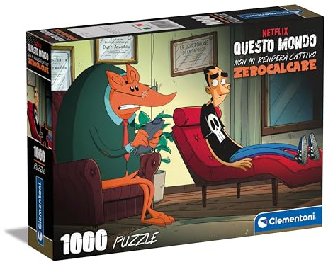 Clementoni Puzzle, Farbe Zerocalk 1000 Teile, One Size, 39794