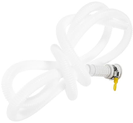 SEWOART 1.5m Air Conditioner Abflussrohr Flexibler Drainageschlauch Für Klimaanlagen Und Waschmaschinen Langlebiges Kunststoffrohr Für Wasserableitung