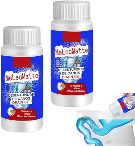 Leistungsstarker Rohrbagger, Meledmatte Toilettenabflussreiniger, Pipeline Rohrbagger Reinigungswerkzeug für Küchentoilette Rohrleitung Schnell (2pcs)